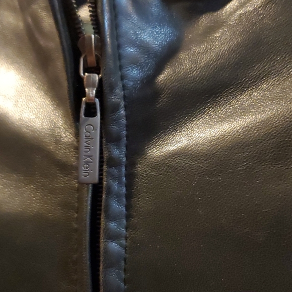Calvin Klein leather jacket - Picture 2 of 15